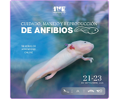 Curso online sobre cuidado, manejo y reproducción de anfibios