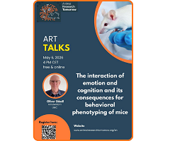 ART Talks: análisis de la emoción y la cognición en modelos murinos (inscripciones abiertas)