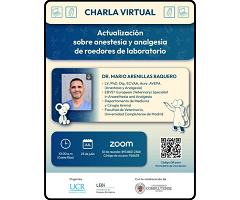 Actualización sobre anestesia y analgesia de roedores de laboratorio: charla virtual el 23 de julio