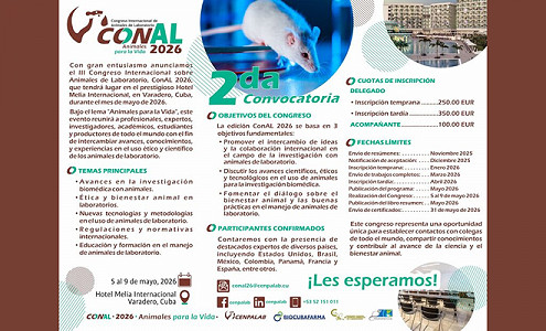 ConAL 2026: III Congreso Internacional sobre Animales de Laboratorio (Cuba)