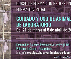 Curso de Formación Profesional Formato Virtual: Cuidado y Uso de Animales de Laboratorio