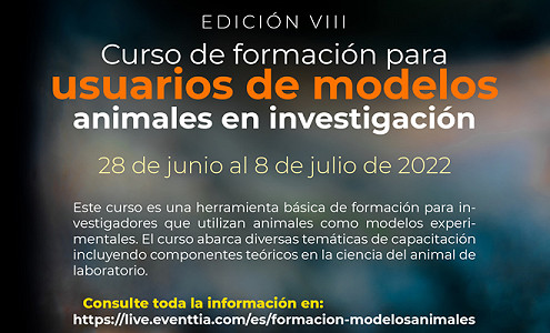 Formación para usuarios de modelos animales en investigación - VIII Edición