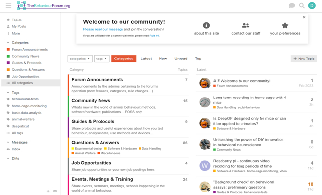 TheBehaviourForum: Un espacio para debatir métodos experimentales en comportamiento animal