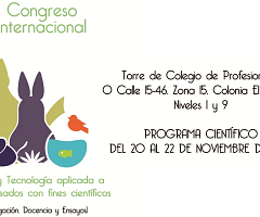 I Congreso Internacional: Ciencia y Tecnología aplicada a animales usados con fines científicos