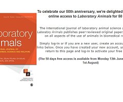 Libre acceso online a Laboratory Animals por 50 días