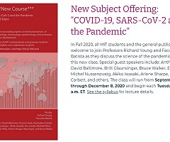Charlas online del MIT sobre COVID-19, SARS-CoV-2 and the Pandemic