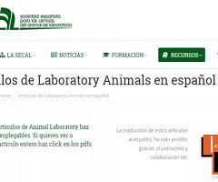 Artículos de Laboratory Animal en español y sin costo