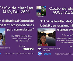 Ciclo de Charlas AUCyTAL 2021: Se viene la última charla del ciclo y es compartida!